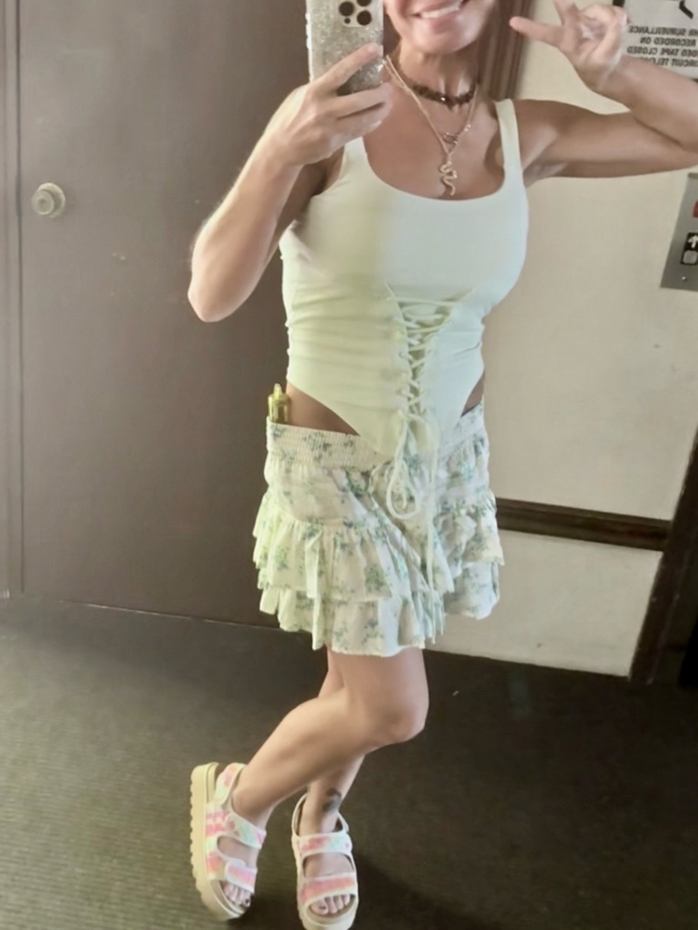 PINK Victoria's Secret Ribbed Corset Top - Picture 7 of 8
